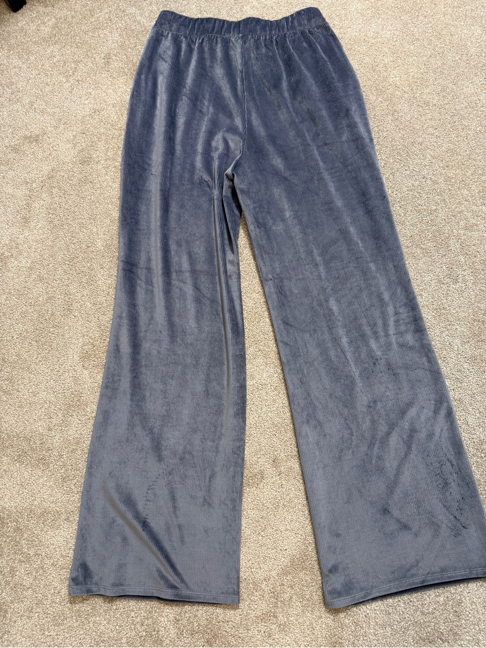 Comfort Wide-Leg Velvet Pants - Blue/Grey - Vuori - Picture 11 of 12